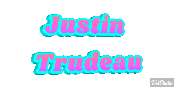 Justin Trudeau Text effect
