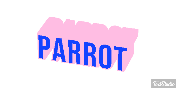 Parrot Text effect