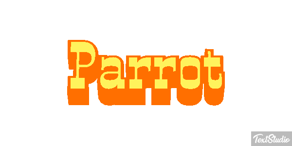Parrot Text effect
