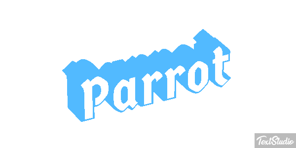 Parrot Text effect