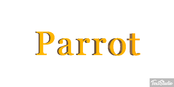 Parrot Text effect