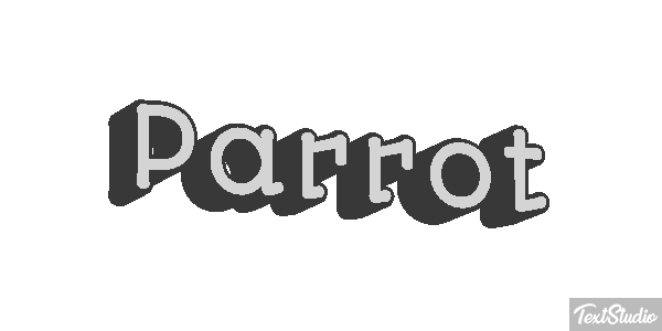 Parrot Text effect