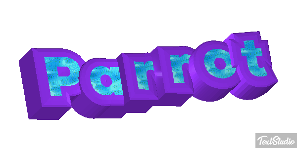Parrot Text effect