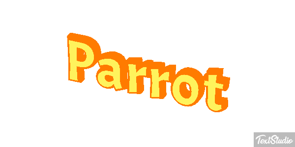 Parrot Text effect