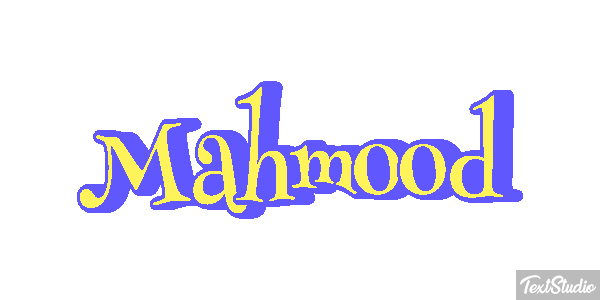 Mahmood Text effect