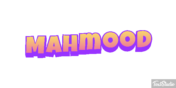 Mahmood Text effect
