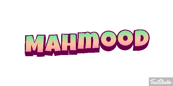 Mahmood Text effect