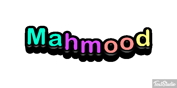 Mahmood Text effect