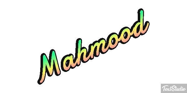 Mahmood Text effect