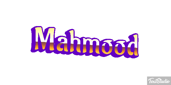 Mahmood Text effect