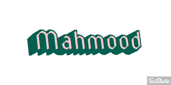 Mahmood Text effect