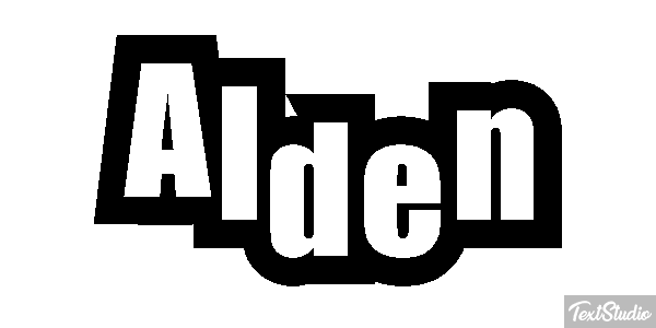 Alden Text effect