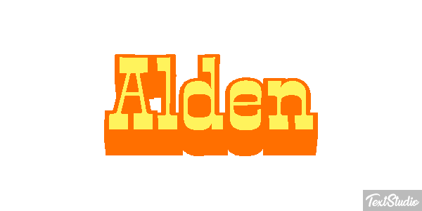 Alden Text effect