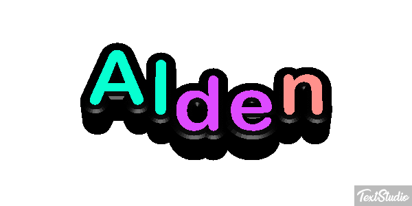 Alden Text effect