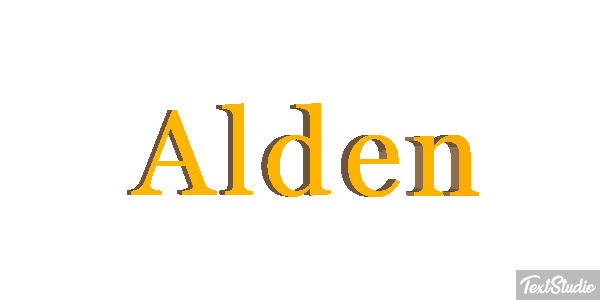 Alden Text effect