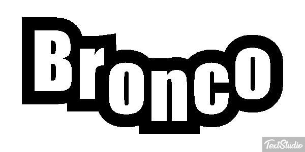 Bronco テキスト効果