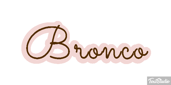 Bronco テキスト効果