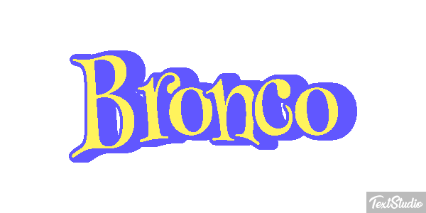 Bronco テキスト効果