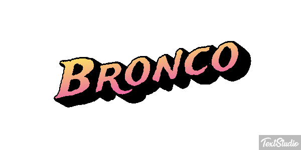 Bronco テキスト効果