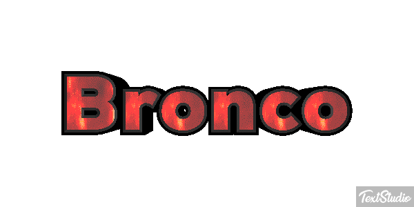 Bronco テキスト効果