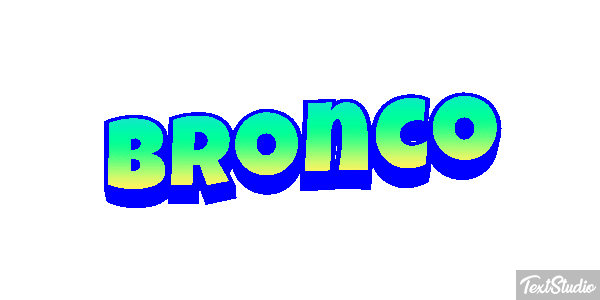 Bronco テキスト効果