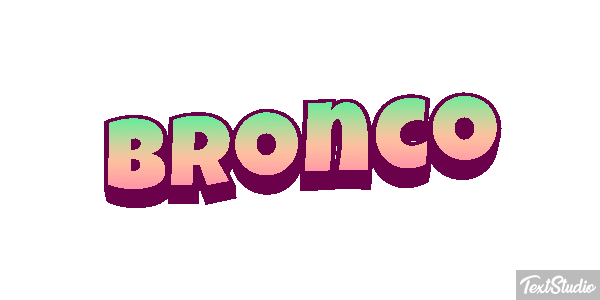 Bronco テキスト効果