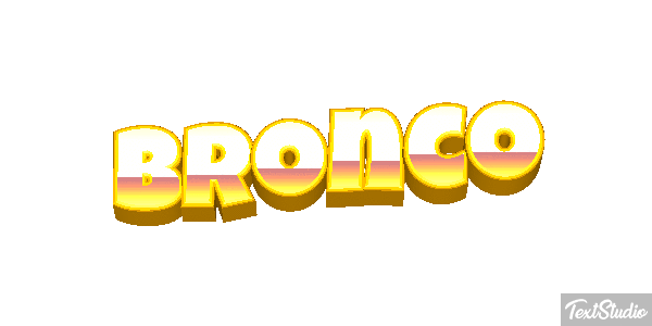 Bronco テキスト効果