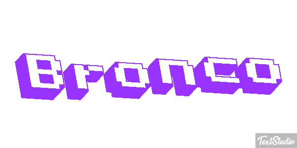 Bronco テキスト効果