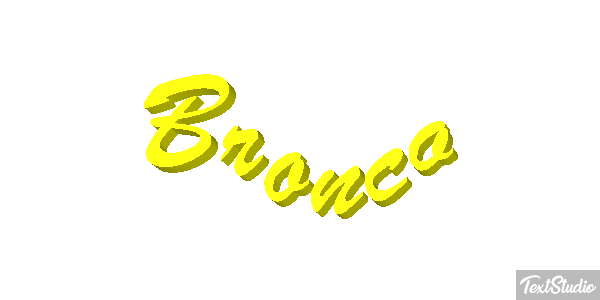 Bronco テキスト効果