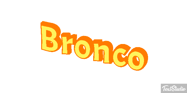 Bronco テキスト効果