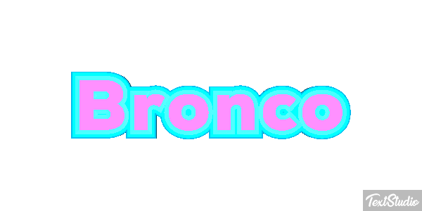 Bronco テキスト効果