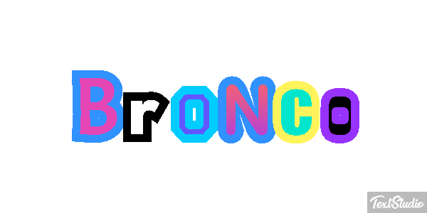 Bronco テキスト効果