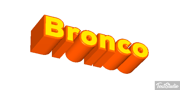 Bronco テキスト効果
