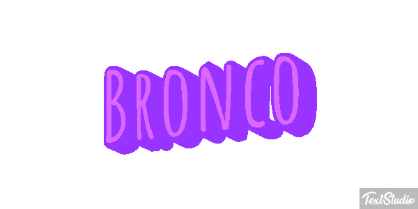 Bronco テキスト効果
