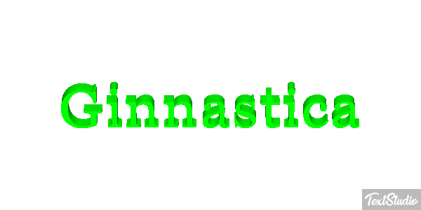 Ginnastica テキスト効果