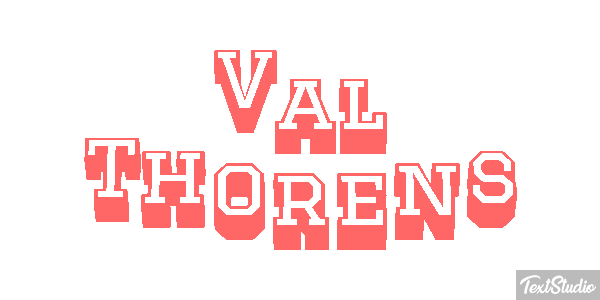 Val Thorens Efekt tekstowy