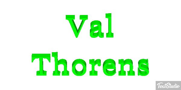 Val Thorens Efekt tekstowy