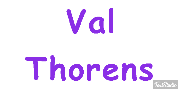 Val Thorens Efekt tekstowy