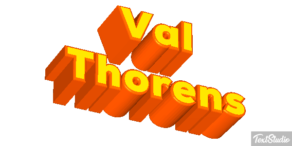 Val Thorens Efekt tekstowy