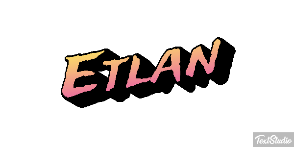 Etlan Tekst effect