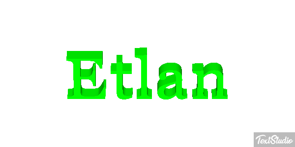 Etlan Tekst effect