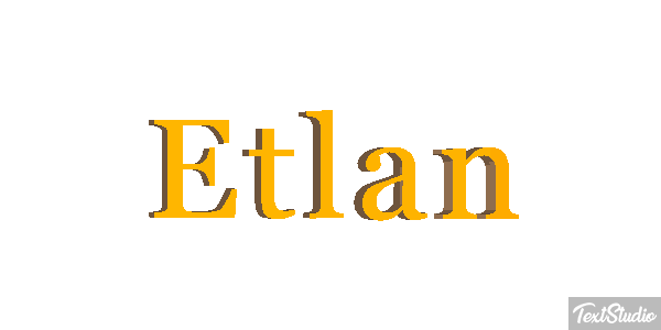 Etlan Tekst effect