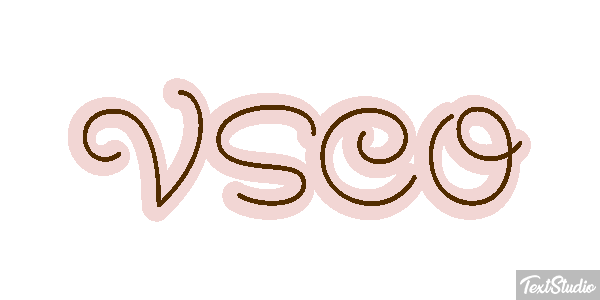 VSCO Efecto de texto