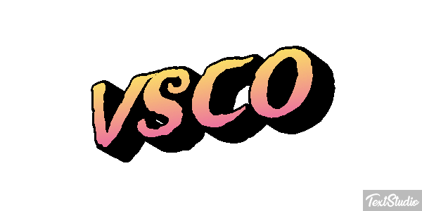 VSCO Efecto de texto
