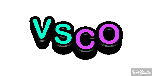 VSCO Efecto de texto