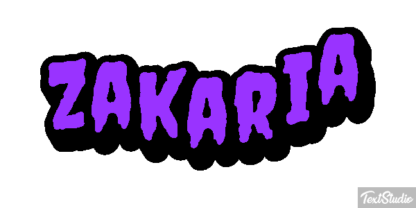 Zakaria Text effect