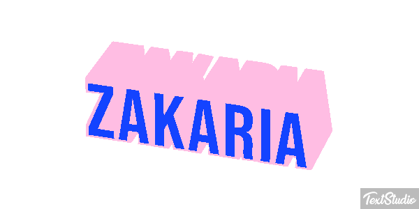 Zakaria Text effect