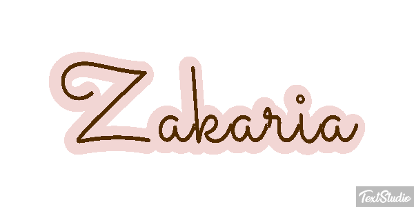 Zakaria Text effect