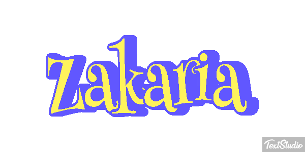 Zakaria Text effect
