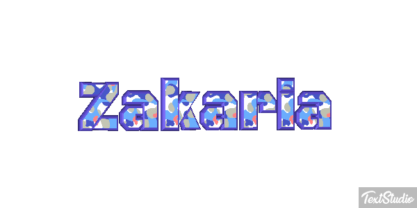 Zakaria Text effect